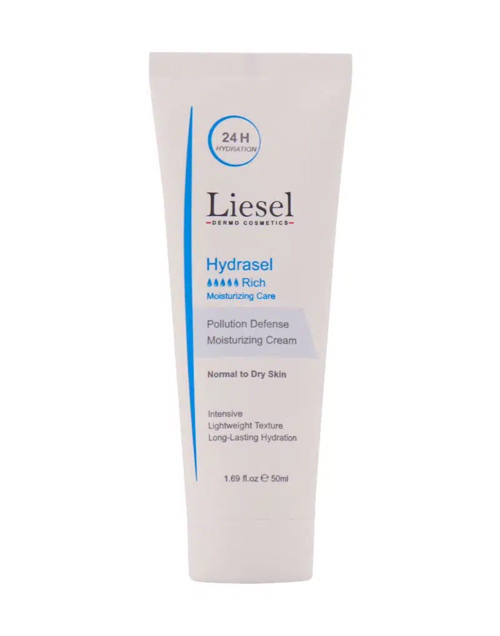 کرم مرطوبکننده و آبرسان ریچ هیدراسل مناسب پوست معمولی و خشک ۵۰ میل لایسل (Liesel)