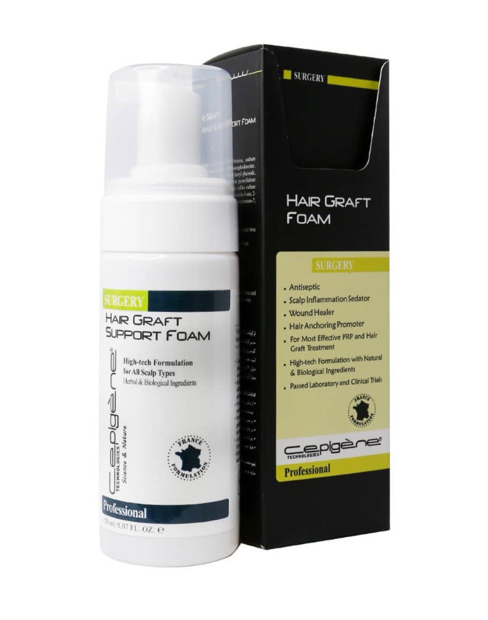 فوم مناسب موهای بعد از کاشت ۱۵۰ میل سپیژن (Cepigene)