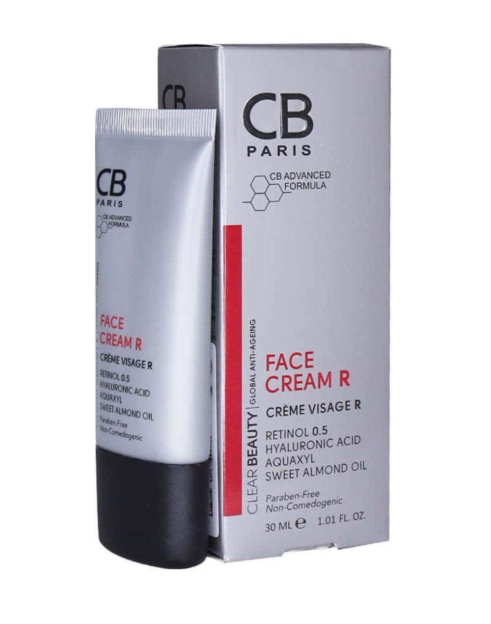 کرم ضد چروک حاوی رتینول مناسب چروکهای سطحی صورت ۳۰ میل سی بی پاریس (CB)