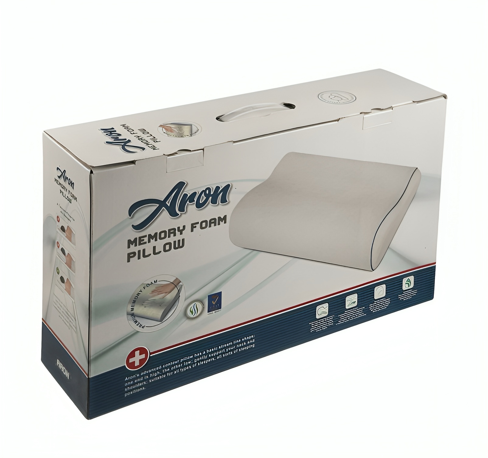 بالش طبی مموری فوم مدل موجدار سافت آرون (Aron) - Image 2